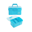 Sunxenze 11'' Clear Plastic Storage Box/Tool Box/Sewing Box Organizer | Multipurpose Organizer