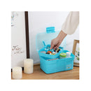 Sunxenze 11'' Clear Plastic Storage Box/Tool Box/Sewing Box Organizer | Multipurpose Organizer