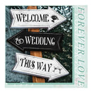 6 pcs. Directional Wedding Road Signs | Directional Yard Signs with Stakes | double sided arrow | wedding signs | welcome sign