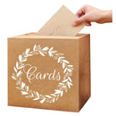 KALEFO Kraft Card Box Wedding Favors Post Box Carton Wedding Party Decor Table Centerpiece