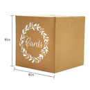 KALEFO Kraft Card Box Wedding Favors Post Box Carton Wedding Party Decor Table Centerpiece