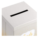 Hallmark | 10 Inch Elegant Card Receiving Box | Pearl And Golden Dots | For Weddings | Graduations | Retirements