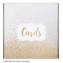 Hallmark | 10 Inch Elegant Card Receiving Box | Pearl And Golden Dots | For Weddings | Graduations | Retirements