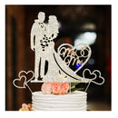 Spiareal | Set Of 3 Mr And Mrs Rhinestone Cake Toppers | Wedding Cake Topper