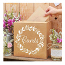 KALEFO Kraft Card Box Wedding Favors Post Box Carton Wedding Party Decor Table Centerpiece