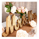 Nine To Nine - Large Mr And Mrs Wedding Table Sign | Wedding Decoration Game | Wood Letters