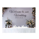 Nine To Nine - Large Mr And Mrs Wedding Table Sign | Set Of Wedding Decorations | Wedding Decoration With Wooden Letters