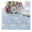 IronBuddy Mr Mrs Sign Letters 3D White Wooden Letters Wooden Decoration Mr And Mrs Letters for Party Wedding Table Decoration