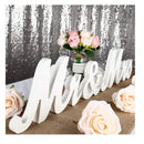 Nine To Nine - Large Mr And Mrs Wedding Table Sign | Wedding Decoration Game | Wood Letters