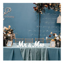Nine To Nine - Large Mr And Mrs Wedding Table Sign | Wedding Decoration Game | Wood Letters