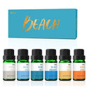 Beach Fragrance Oil | MitFlor Premium Scented Oils For Diffuser | Scents To Make Soaps And Candles | 6x10ml