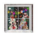 Christmas Window Clings | Dog Window Stickers Christmas Decorations | Llewyn 163 Pcs 9 Sheets Double Sided Colorful Static Window Decals