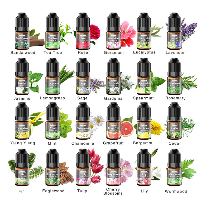 Essential Oil Set | 24 Scent Fragrance Oil For Making Candle Soap | 5ml Each