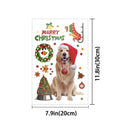 Christmas Window Clings | Dog Window Stickers Christmas Decorations | Llewyn 163 Pcs 9 Sheets Double Sided Colorful Static Window Decals
