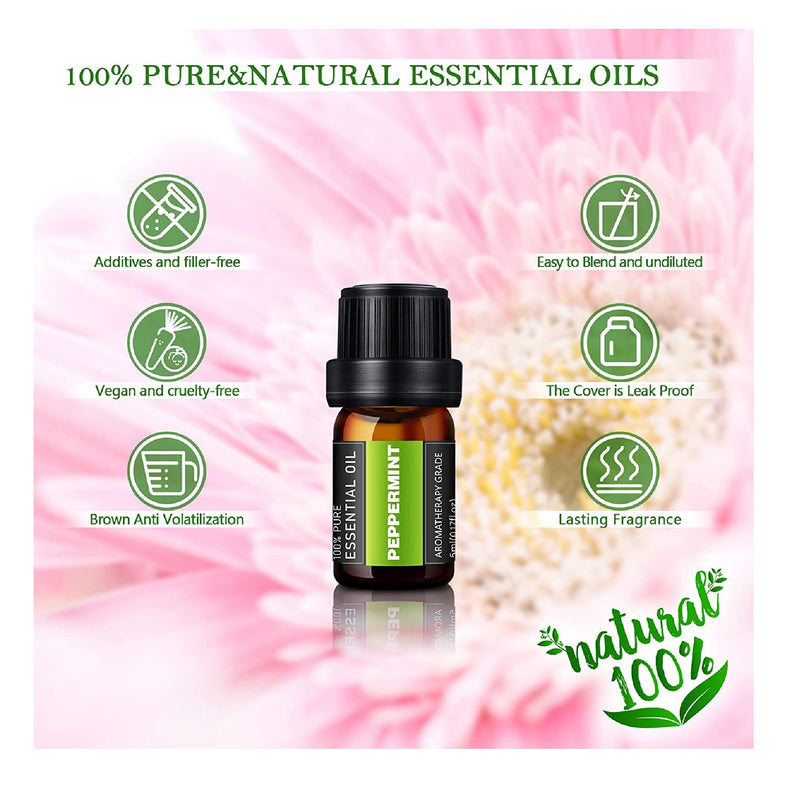 Premium Essential Oil Set | 100% Natural Essential Oils | Perfect For Diffuser and Candle Making