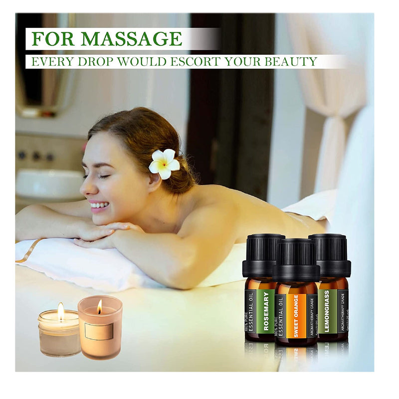 Premium Essential Oil Set | 100% Natural Essential Oils | Perfect For Diffuser and Candle Making