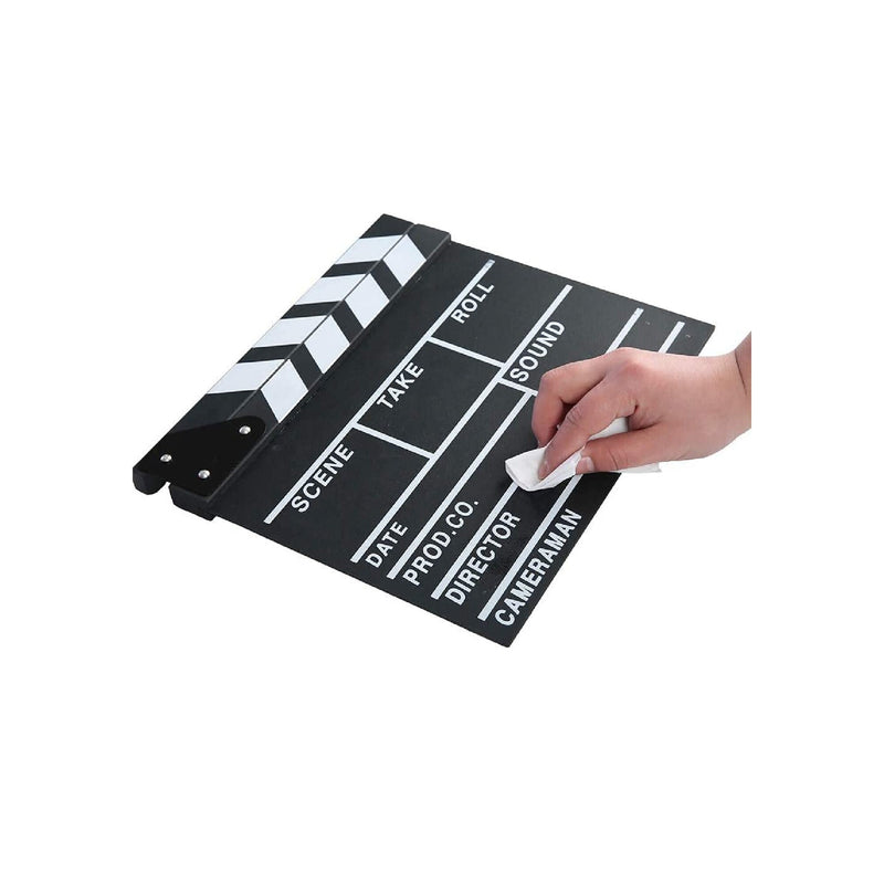 Professional Movie Directors Clapboard | Photography Studio Video TV Acrylic Clapper Board Dry Erase Film Slate