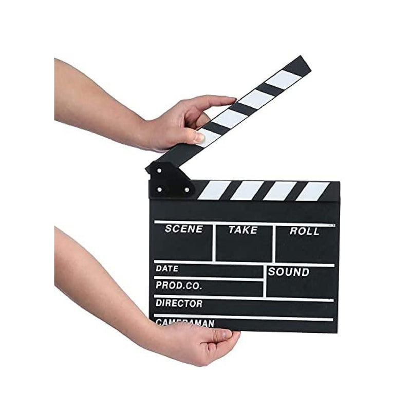 Professional Movie Directors Clapboard | Photography Studio Video TV Acrylic Clapper Board Dry Erase Film Slate