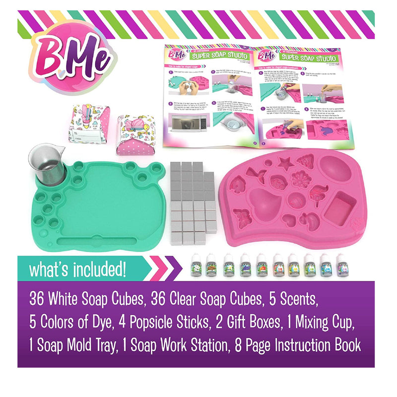 Soap Making Craft Kit For Girls | Children and Adults | Make Your Own Soap Lab Kit | Reusable Mold | Multicolour And Scents