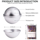 Set Of 74 Molds For Bath Bombs And Dried Flowers | DIY Kit Includes 12 Metal Bath Bomb Molds