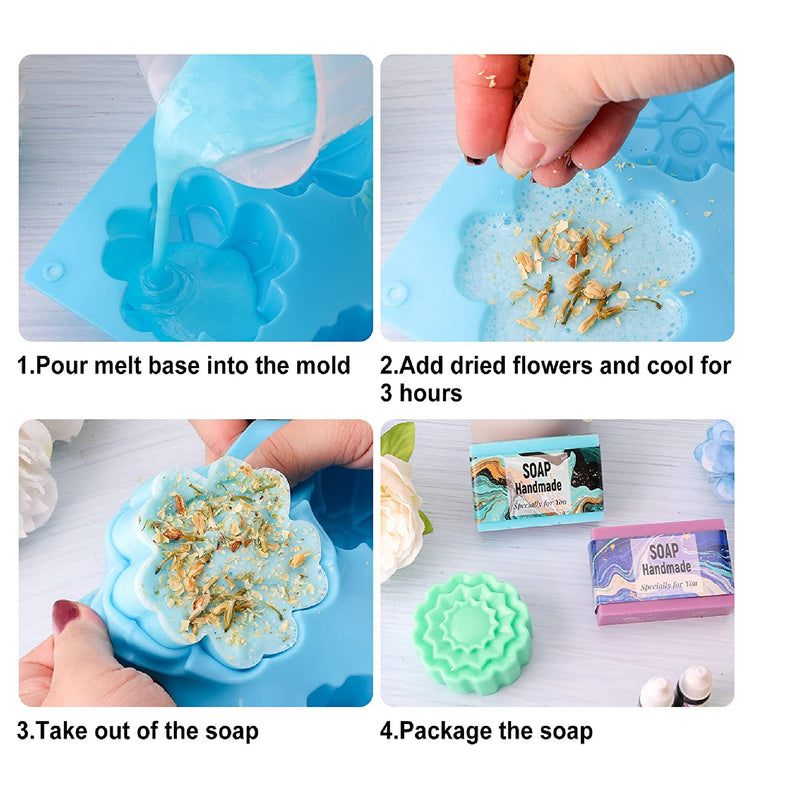 Aoibrloy Soap Making Kit For Adults | Natural Soap Making Supplies With 2 lbs.