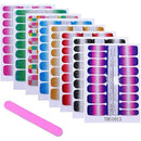 Full Wraps Nail Polish Stickers | Self-Adhesive Nail Art Decals Strips | Manicure Kits Nail Art Designs For Women Girls
