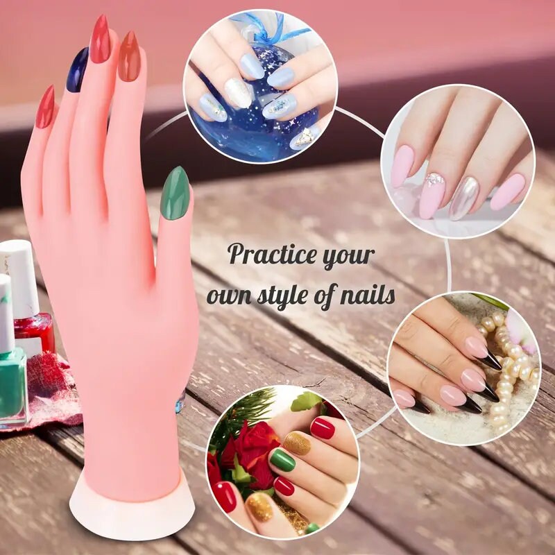 Acrylic Nail Kit Professionals Manicure Sets For Beginner With Nail File And Buffer | Nail Gel Polish And Cuticle Pusher