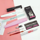 Acrylic Nail Kit Professionals Manicure Sets For Beginner With Nail File And Buffer, Nail Gel Polish And Cuticle Pusher