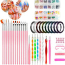 61 PCS Nail Art Kit Accessories | Nail Decoration Kit | Rhinestone Nail Art Brush Set For Manicure | DIY Makeup