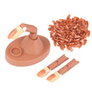 Bendable Joints Training Practice Silicon Finger Kit With Removable Plastic Nail Tips And Replacement Fingers For Manicure Acrylic