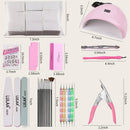 Manicure Set | Nail Polish Glue Phototherapy Lamp Painted Nail Pen Set Manicure Tool Set Nail Art Set 13 PCS