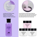 Nail Acrylic Brush Nail Powder And Liquid Set Acrylic Nail Kit With Liquid Monomer Nail Forms Tips Practice Finger For Beginners