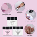 Nail Acrylic Brush Nail Powder And Liquid Set Acrylic Nail Kit With Liquid Monomer Nail Forms Tips Practice Finger For Beginners