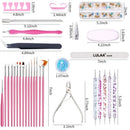 Nail Art Brushes Nail Art Kit With Nail Painting Brushes | Nail Dotting Tool | Nail Sequins | Rhinestones Decoration For Nails Solon