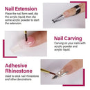 Nail Acrylic Brush Nail Powder And Liquid Set Acrylic Nail Kit With Liquid Monomer Nail Forms Tips Practice Finger For Beginners