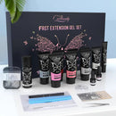 Nail Extension Gel Set | 8 Colors UV Poly Nail Gel Kit With Flash Drill Manicure Accessories Nail Art Tool For Starter