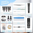 Nail Extension Gel Set | 8 Colors UV Poly Nail Gel Kit With Flash Drill Manicure Accessories Nail Art Tool For Starter