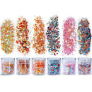 Nail Art Brushes 3D Nail Art Decorations Kit With Dotting Tool Striping Tape | Crystals AB Nail Art Rhinestones | Holographic Chunky Glitter