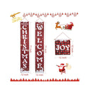 Merry Christmas Banner for Home | 3-Pack Holiday Christmas Porch Sign Decorations