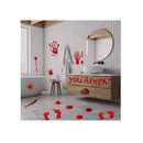 Halloween Decorations 95 Pcs Halloween Window Clings | 8 Sheets Bloody Handprint Footprint Clings Scary