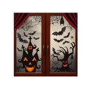 LOAVER 90 Pieces Halloween Window Clings Static Window Stickers with PVC Bats Spider Web Window Decals