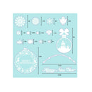 TMCCE 235 Piece Christmas Window Snowflake Cling Decals Stickers Decorations for Holiday Celebration Merry Christmas