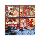 Window Clings Christmas Decals | 9 Sheet Window Decorations Double | Side Snowflakes Sticker