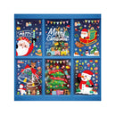 273PCS Christmas Windows Decoration Stickers | 9 Sheets Snowman Reindeer Snowflake Window Clings Xmas Party Supplies