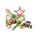 Christmas Tree Ornaments 78 Pack Christmas Tree Decorations Red and Green Gold Christmas Ball