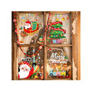 273PCS Christmas Windows Decoration Stickers | 9 Sheets Snowman Reindeer Snowflake Window Clings Xmas Party Supplies