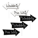 Directional Wedding Signs With Stakes | Exquisite Double-Sided Printed Wedding Banners In This Way
