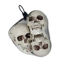 Colonel Pickles Novelties Skull Decorations | Bag Of 3 Plastic 5 Inch Skulls For Halloween Decor
