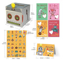 Valentine's Boxes For Children | Robot Valentine Cards For kids And Mailbox For Exchange And Greetings In The Classroom