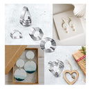 Polymer Clay Cutters | 24 Pieces Clay Cutters for Earring Jewelry with Earring Hooks and Cards | Clay Tools 10 Shapes